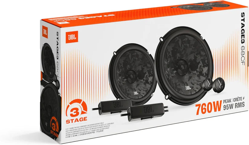 JBL STAGE3 GEN2 68CF 6.5 inch (165mm) 760 Watt 2-way Component Car Speakers