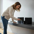 Pure Classic Stereo Mini DAB/FM Radio with CD Player & Bluetooth - Black/Oak