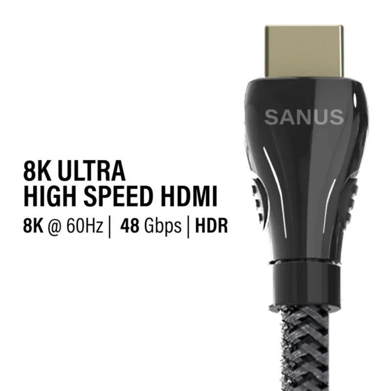 Sanus SS21HDMI32 8K Ultra High Speed HDMI Cable 3 Metre PROFESSIONAL HDMI PACK 2