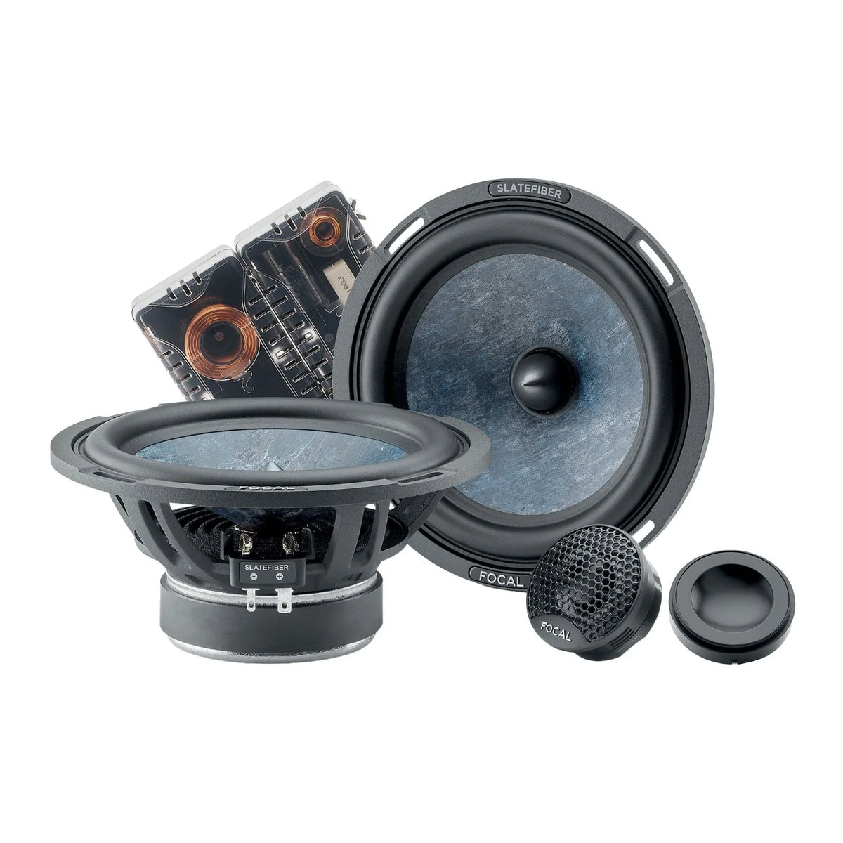 Focal Slatefiber 165 SF3 6.5 Inch 3 Way Component Kit 80w