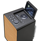 PURE Evoke Spot - Wood Edition, Compact Music System in Coffee Black