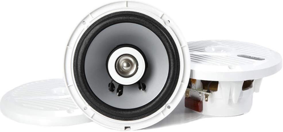 Alpine SPS-M601W 6.5" Coaxial Marine Speakers in White