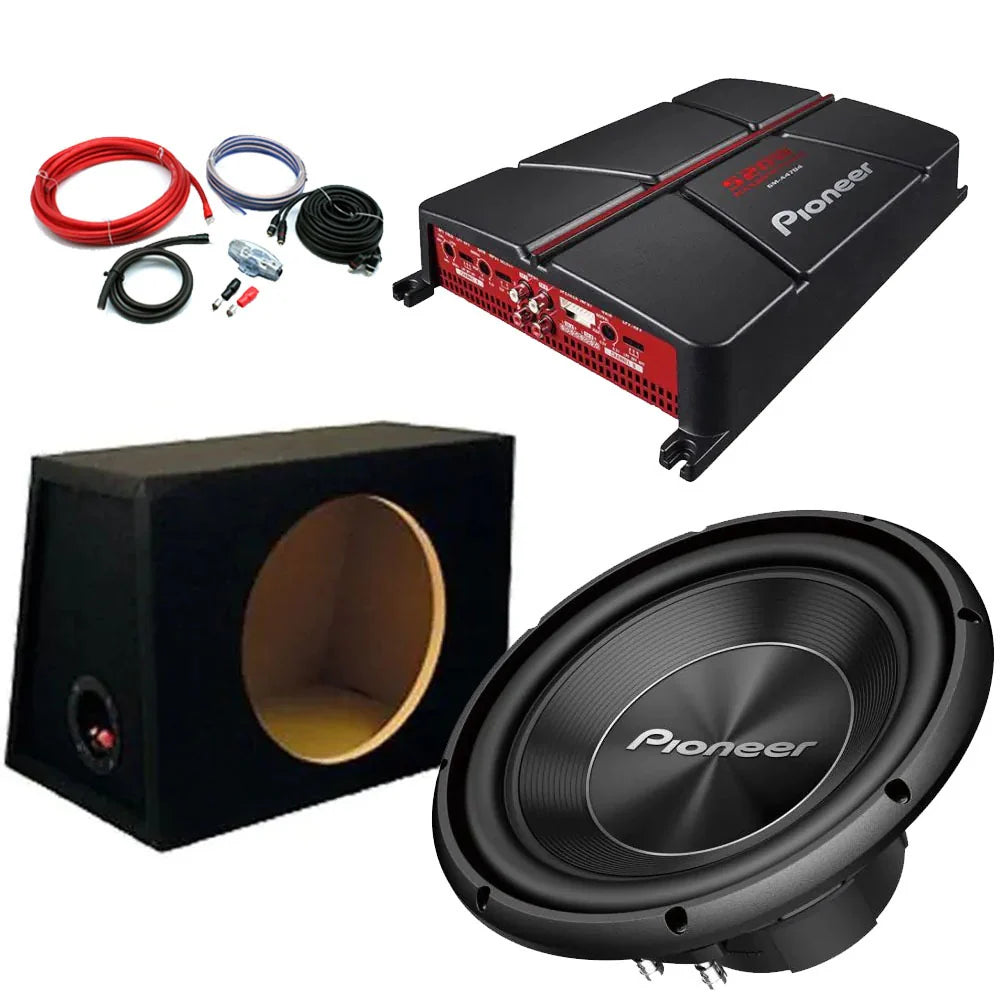 Pioneer TS-A300S4 12" Subwoofer GM-A5702 Amplifier Package Deal 1500W
