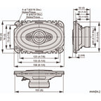 Pioneer TS-A4671F 4"x6" 4 Way Coaxial Car Speaker System (210 W)