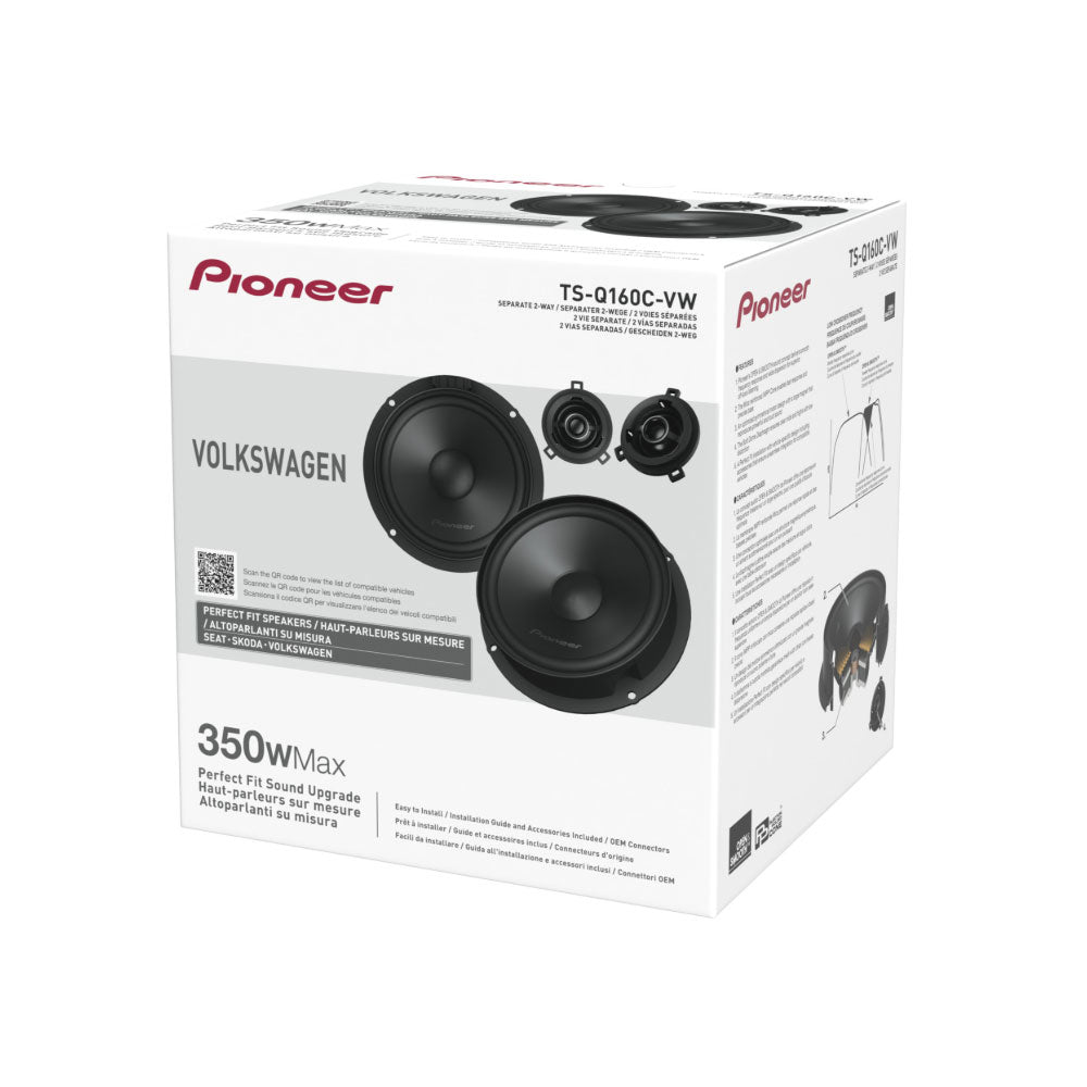 Pioneer TS-Q160C-VW Plug & Play Component Speakers for Volkswagen Skoda Seat