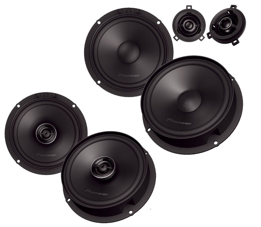 Skoda Enyaq models Pioneer TS-Q160C-VW + TS-Q160F-VW Front Component and Rear Coaxial Speaker Upgrade Kit (Copy)