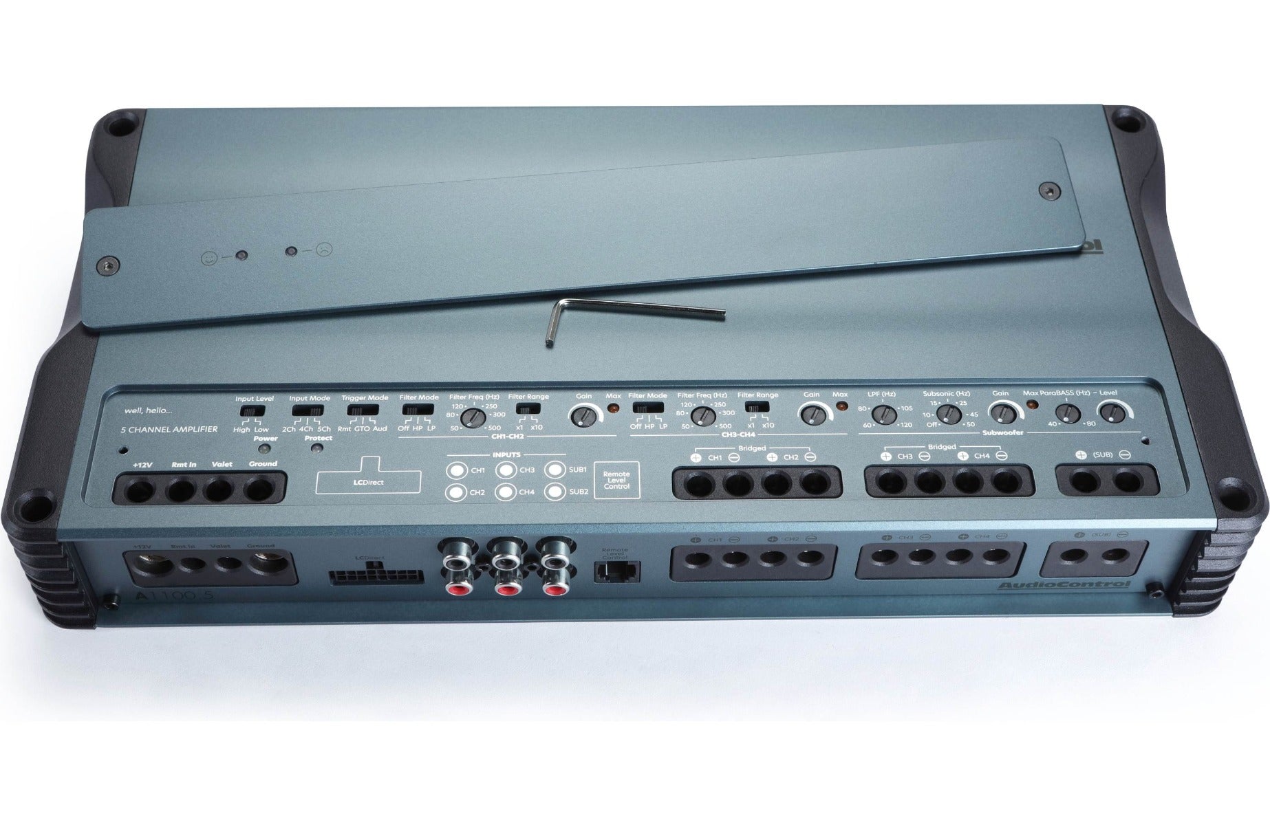 AudioControl A1100.5 Altitude Series 5-channel Amplifier 90 watts RMS x 4 at 4 ohms + 600 watts RMS x 1 at 2 ohms