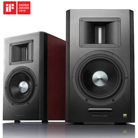 AirPulse A300 Active Bookshelf Bluetooth HiRes Audio Speakers Cherry Red