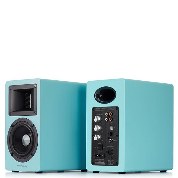 AirPulse A80 Active Bookshelf Bluetooth HiRes Audio Speakers Blue