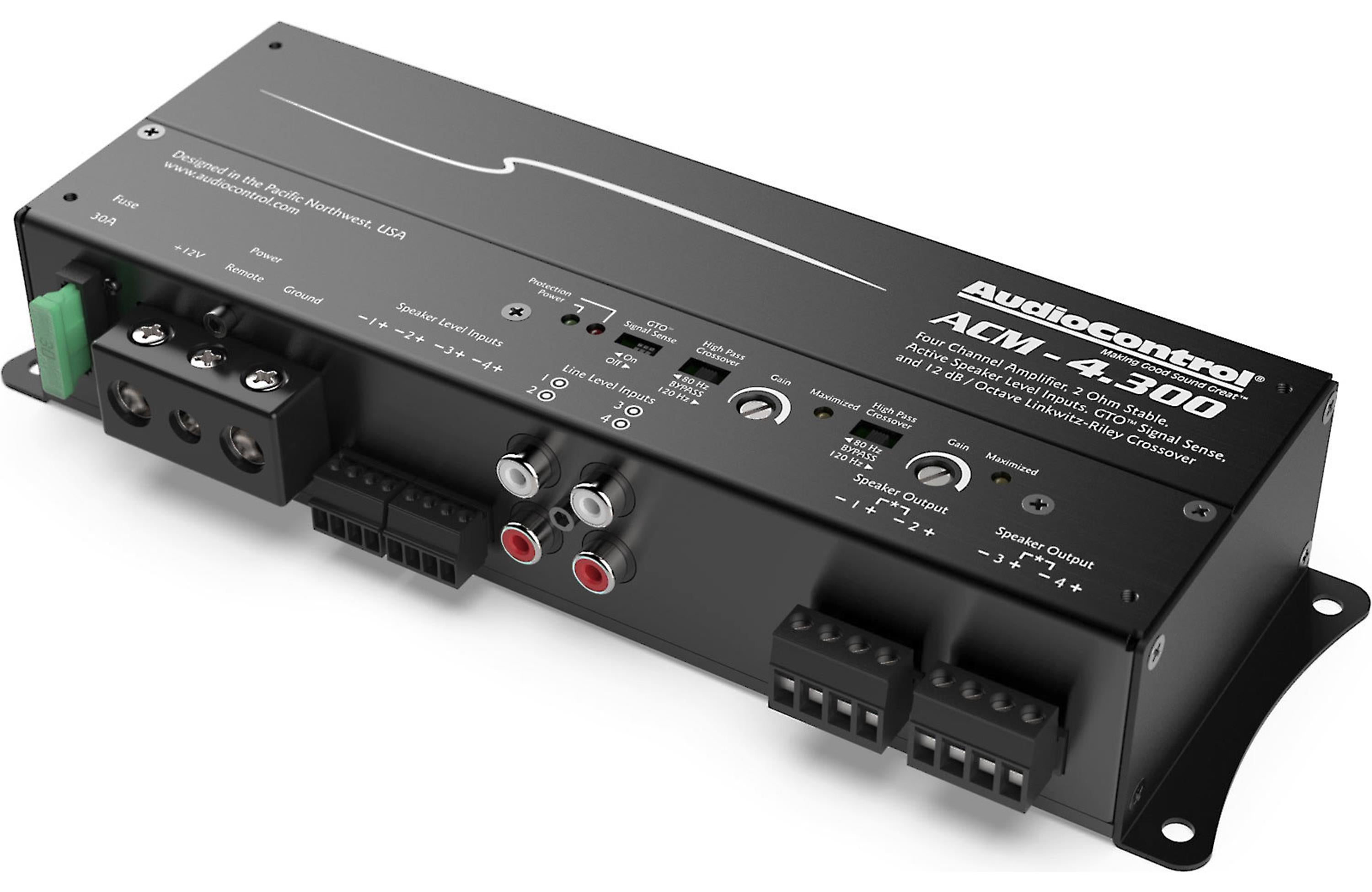AudioControl ACM-4.300 ACM Series compact 4-channel car amplifier