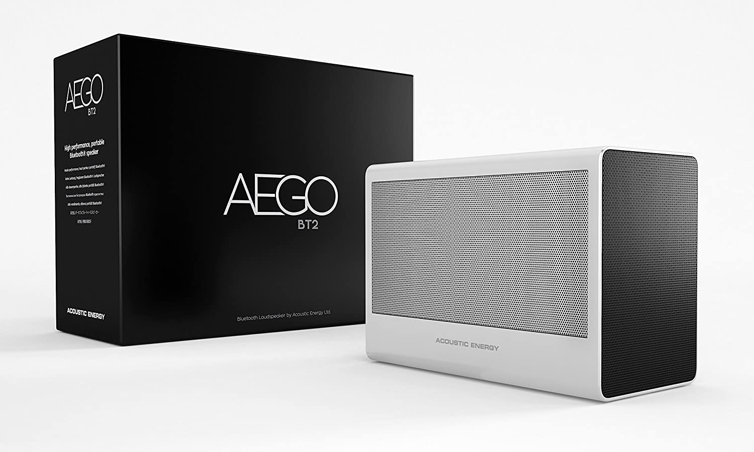 Acoustic Energy Aego BT2 Bluetooth Speaker Silver Finish