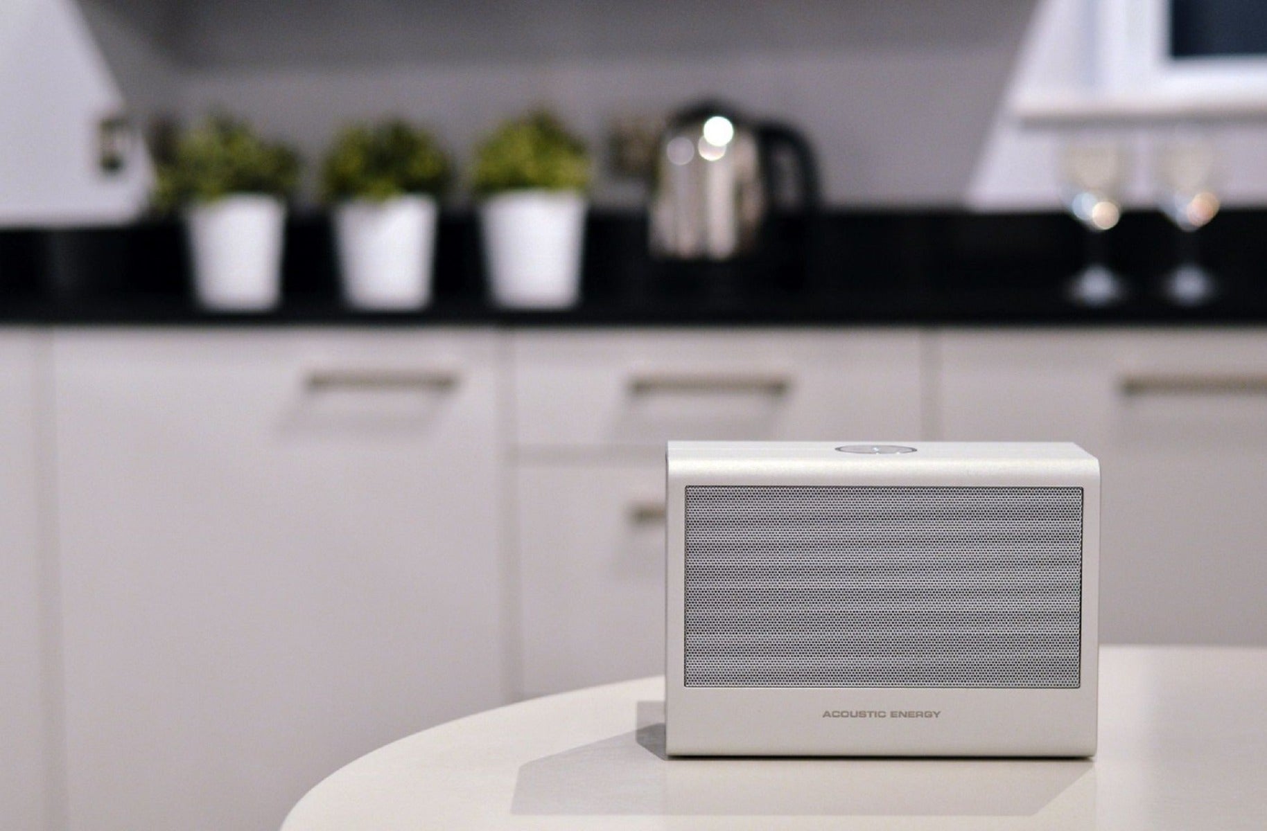 Acoustic Energy Aego BT2 Bluetooth Speaker Silver Finish