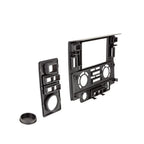 Landrover Defender (2007 - 2016) Double Din Radio Fascia Panel - Matt Black ACV 381260-05-2