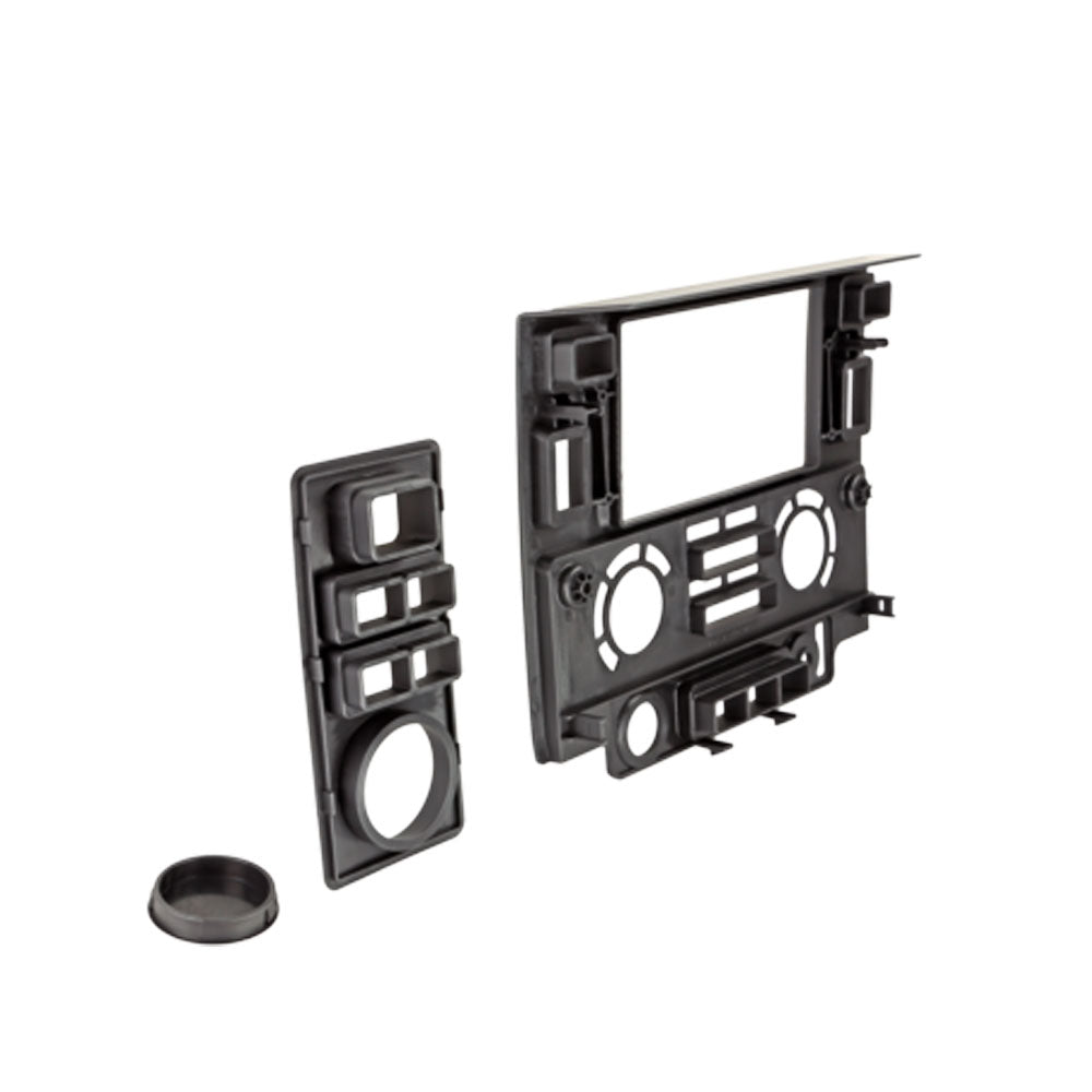 Landrover Defender (2007 - 2016) Double Din Radio Fascia Panel - Matt Black ACV 381260-05-2