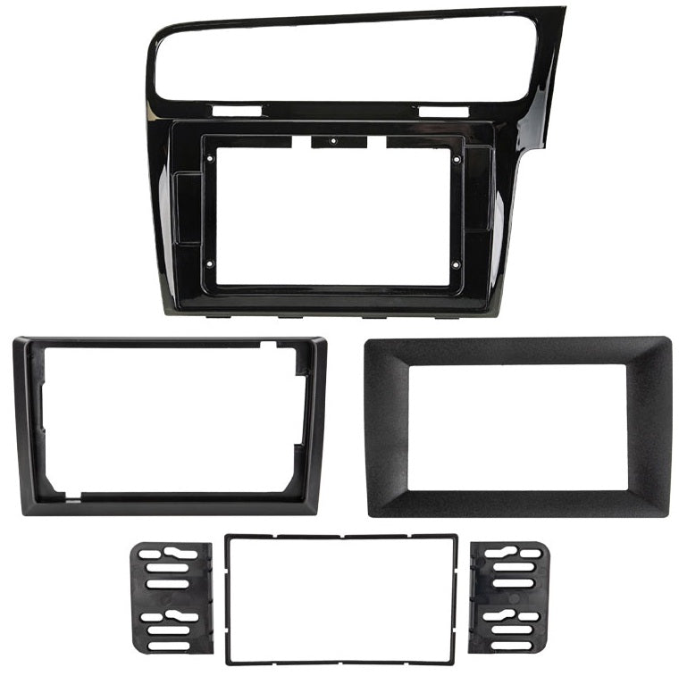 VW Golf VII 2012-2020 Double Din Car Stereo Fascia Adaptor Kit 9″/7″ HU RHD 381320-39-1