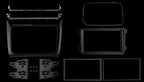 VW Polo 2014-2017 Double DIN Fascia Gloss Black ACV 381320-41-2