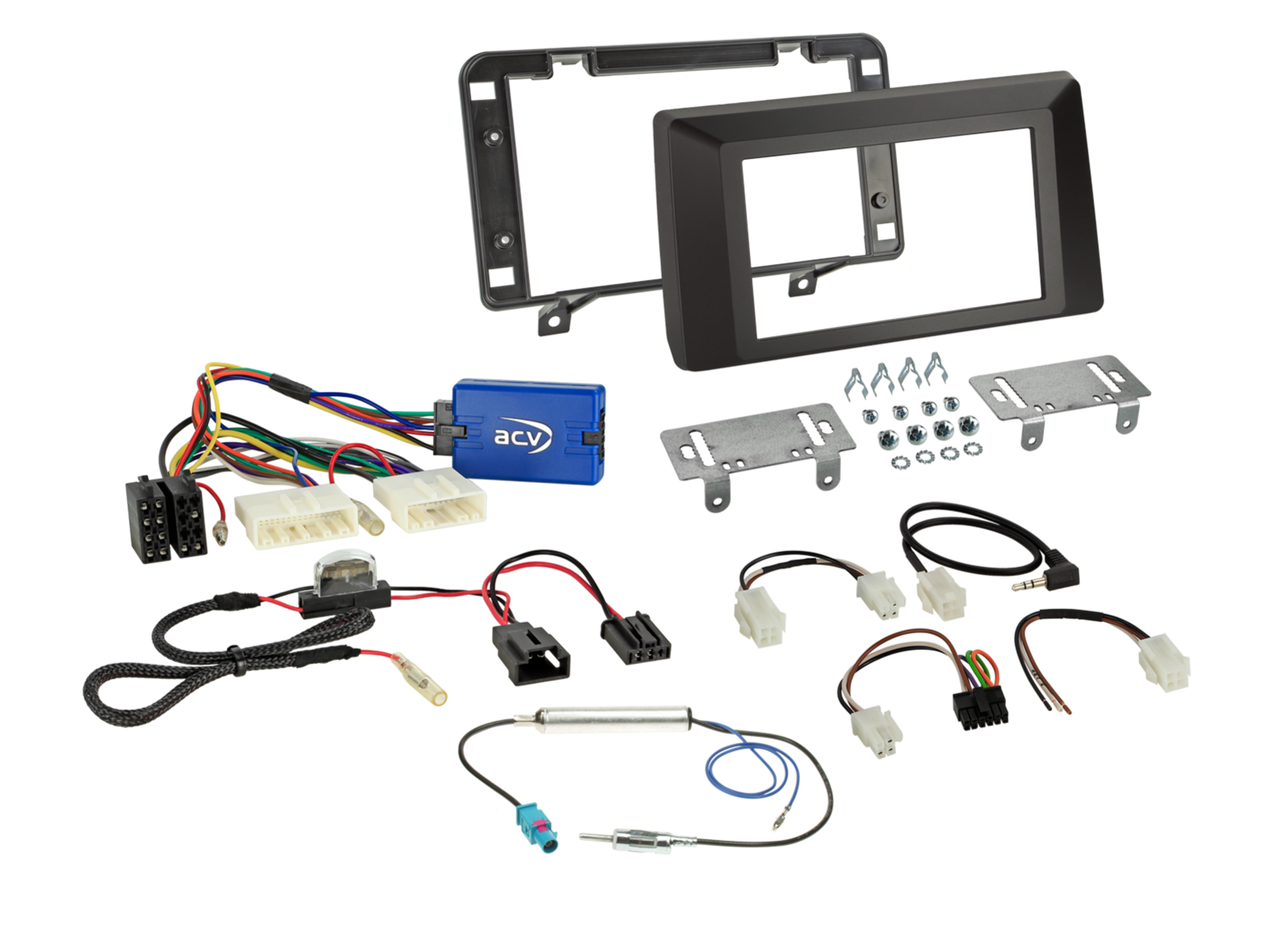 Dacia Duster (SR) 09/2021 - 2023 Black Double Din Facia Kit ACV 621250-20-1