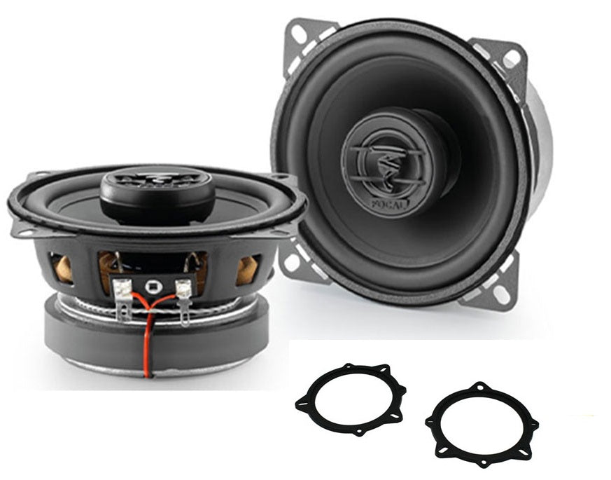 BMW 3, 5 Series X1 X3 X5 Focal ACX100 4" 10cm 2-Way Front/Rear Door Speakers Fitting Kit