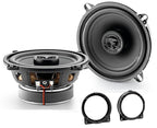 Honda Civic 2 Door Focal ACX130 2-Way Front Door W/ Grill Speakers Fitting Kit