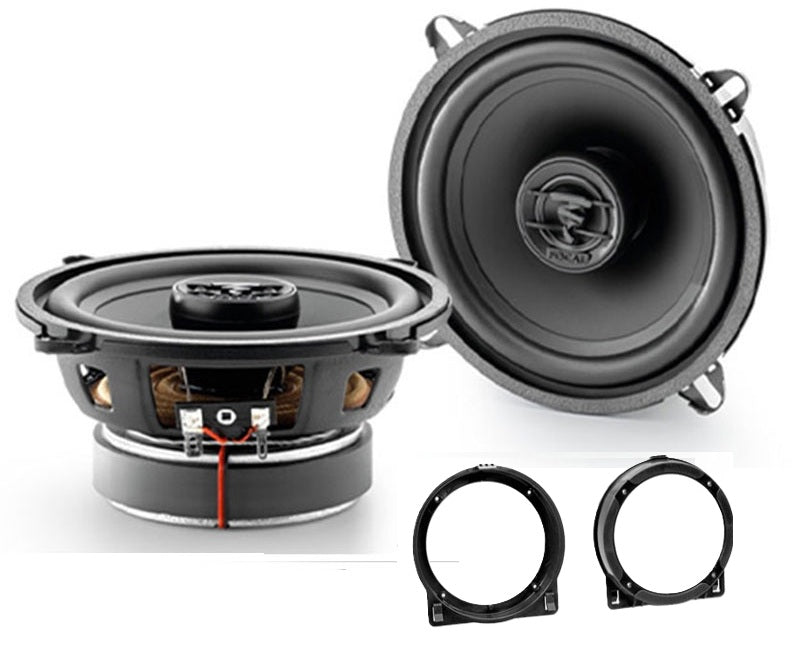 Honda Civic 2 Door Focal ACX130 2-Way Front Door W/ Grill Speakers Fitting Kit