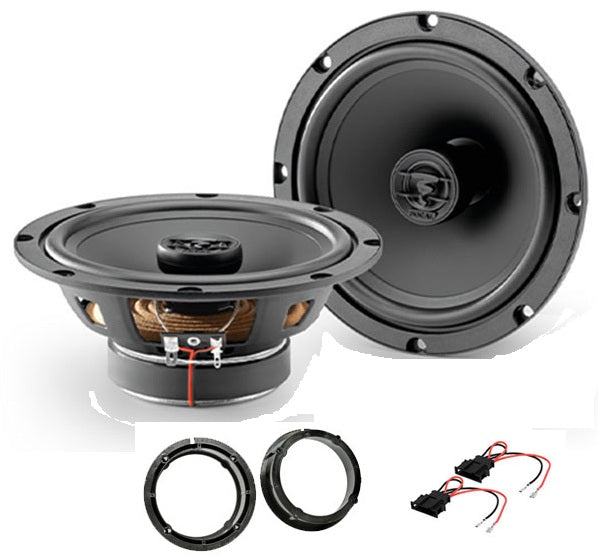 VW Amarok, Beetle, Bora, Caddy, Eos, Jetta, Lupo, Passat, Polo, Scirocco, Sharan Focal ACX165 16.5cm Front/Rear Doors Speakers Upgrade Kit