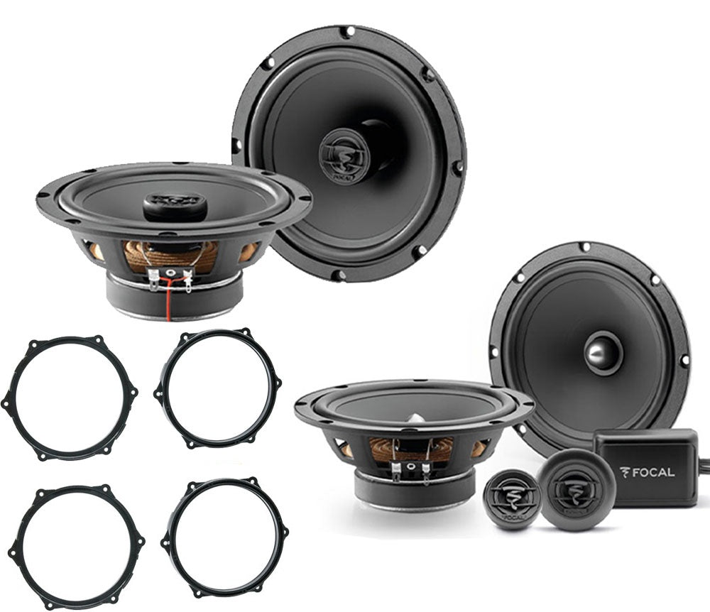 SEAT Ibiza 2008 - 2014 6J Focal ACX165 16.5cm Front Doors Speakers Upgrade Kit