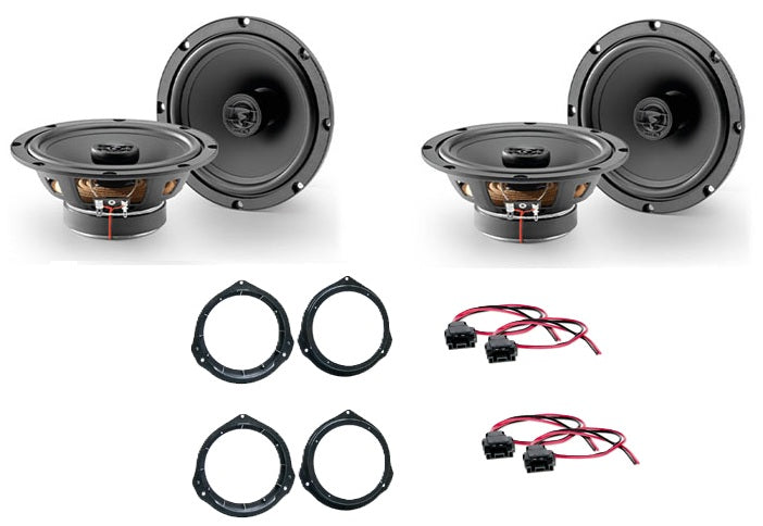 Mercedes C-Class W204 2007-2015 Focal Auditor 2 Way Coaxial Front and Rear Door Speaker Upgrade Kit