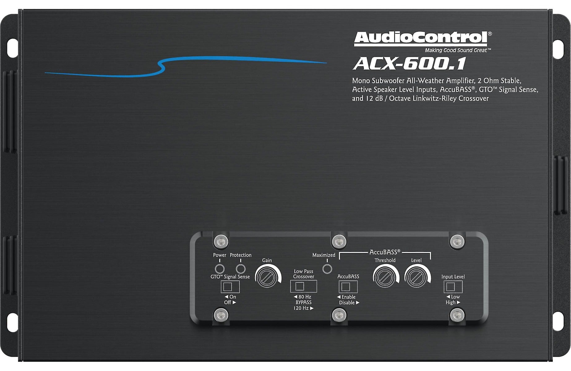 AudioControl ACX-600.1 Mono powersports/marine High Power Compact amplifier 600 watts RMS