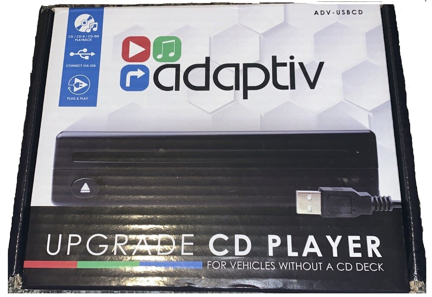 Connects2 ADV-USBCD Plug and play USB CD player for vehicles without a CD deck