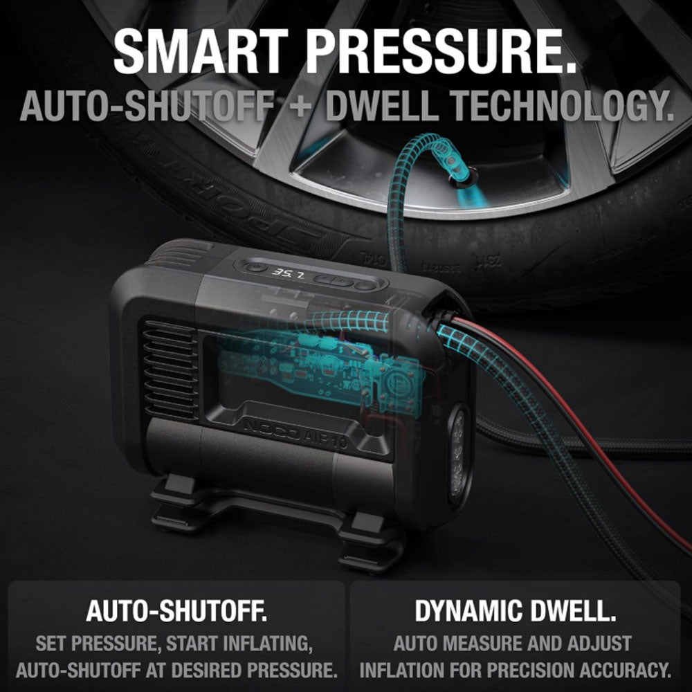 NOCO AIR10 UltraFast 10A Tire Inflator 12V Portable Air Compressor Pump