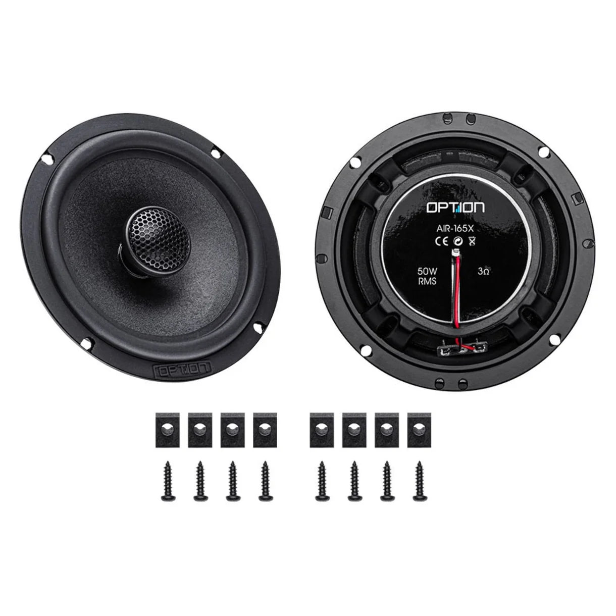Option Audio AIR-165X 6.5 Inch Coaxial Speakers 50w RMS