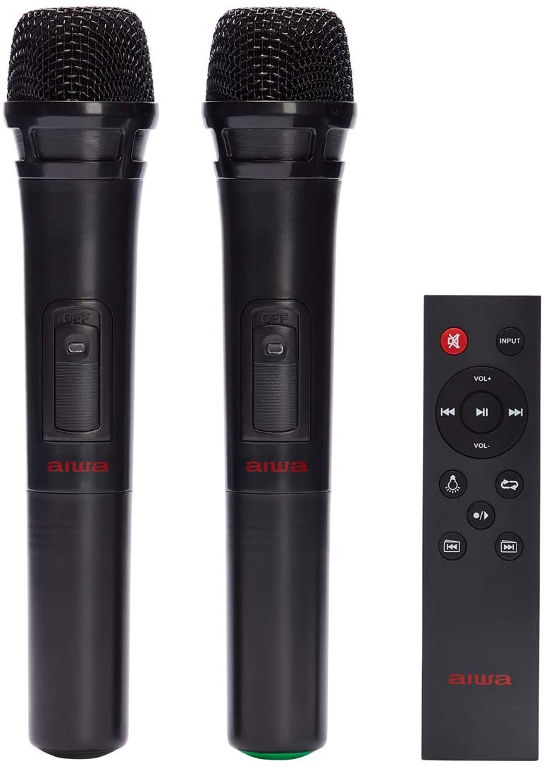 Aiwa KBTUS-700 The Thunder Bluetooth Speaker with 2 x Wireless Microphone and Remote Control