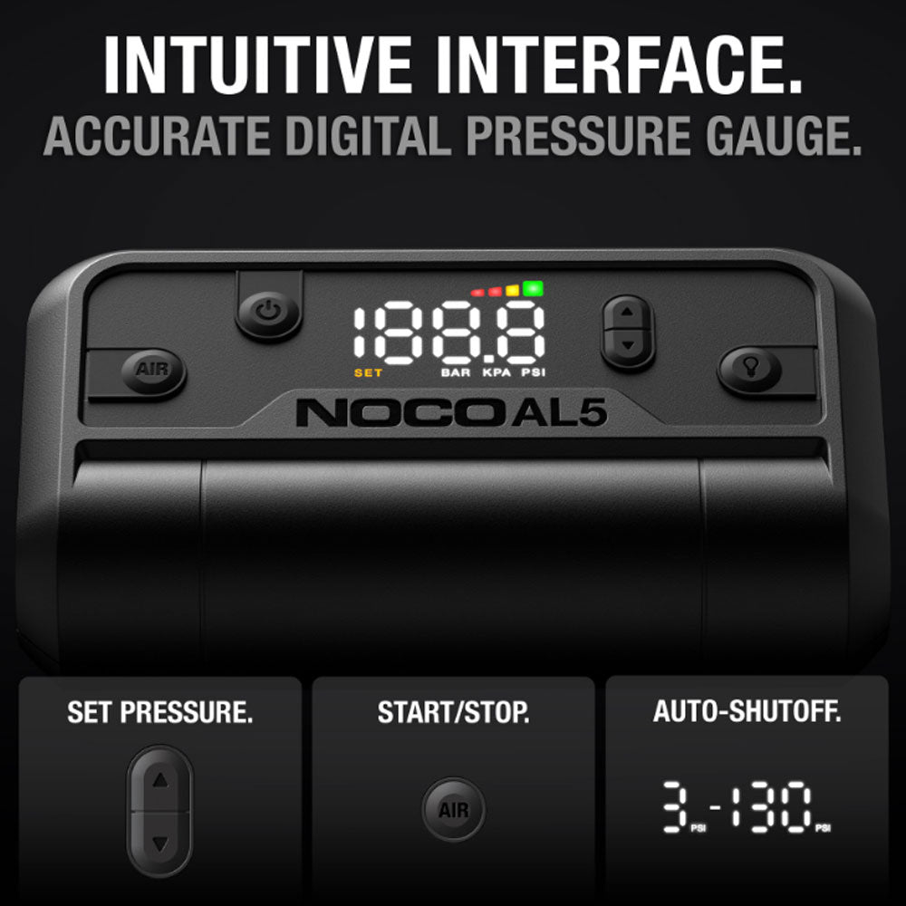 NOCO AL5 Portable Lithium Air Compressor 5A 17LPM