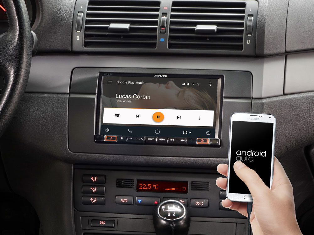 Alpine ILX-705E46 - 7" Touchscreen CarPlay Android Auto DAB Bluetooth Stereo For BMW E46