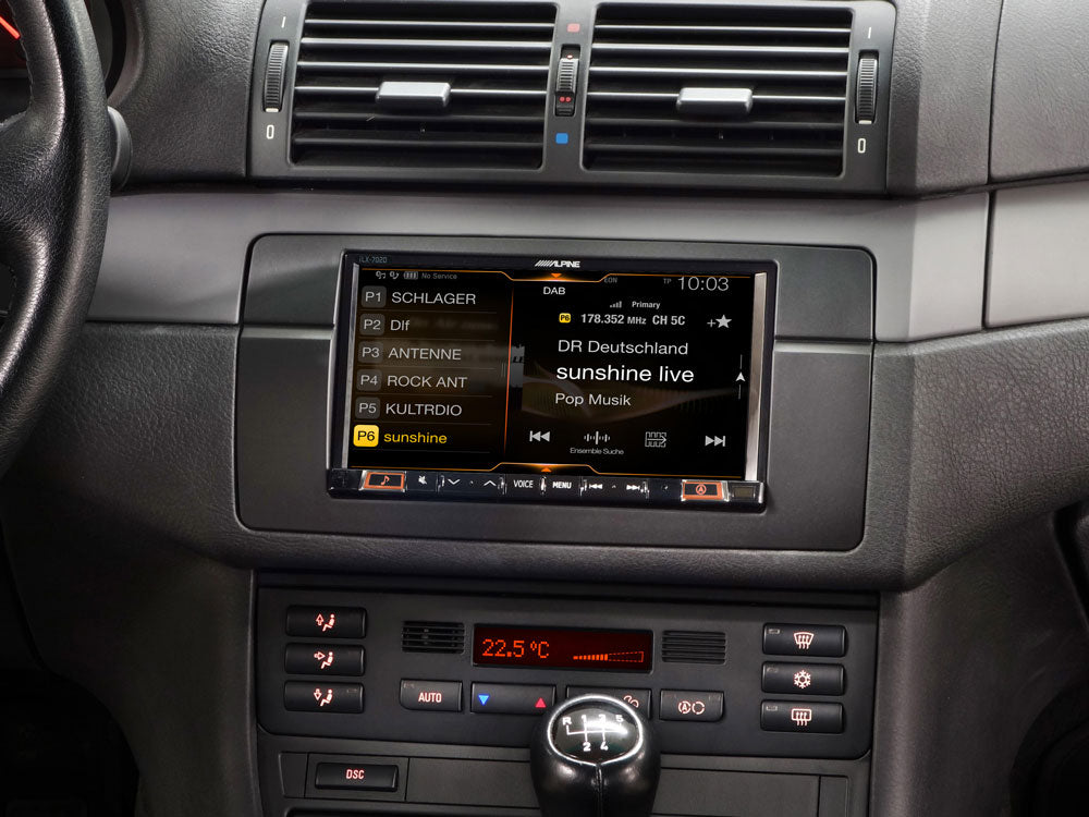 Alpine ILX-705E46 - 7" Touchscreen CarPlay Android Auto DAB Bluetooth Stereo For BMW E46