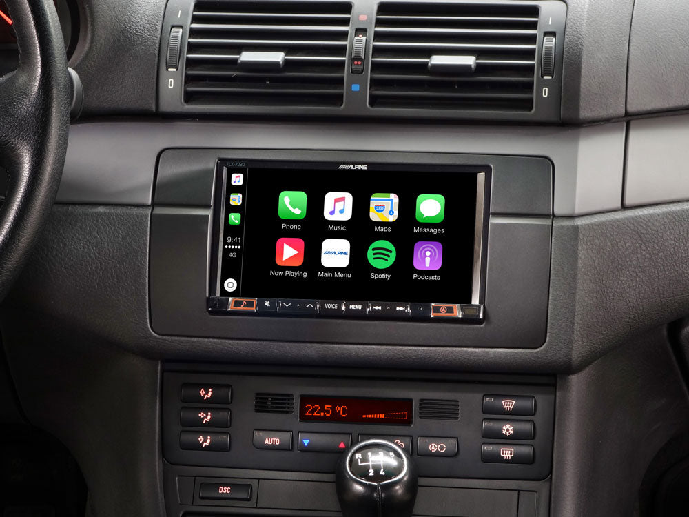 Alpine ILX-705E46 - 7" Touchscreen CarPlay Android Auto DAB Bluetooth Stereo For BMW E46