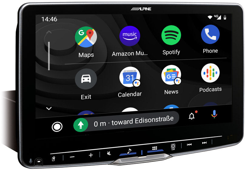 Alpine iLX-F905D Halo9 9” Floating Touchscreen DAB Bluetooth CarPlay Android Spotify Waze HDMI Reverse Camera & Adapter
