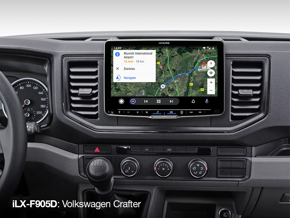 Alpine iLX-F905D Halo9 9” Floating Touchscreen DAB Bluetooth CarPlay Android Spotify Waze HDMI Reverse Camera & Adapter