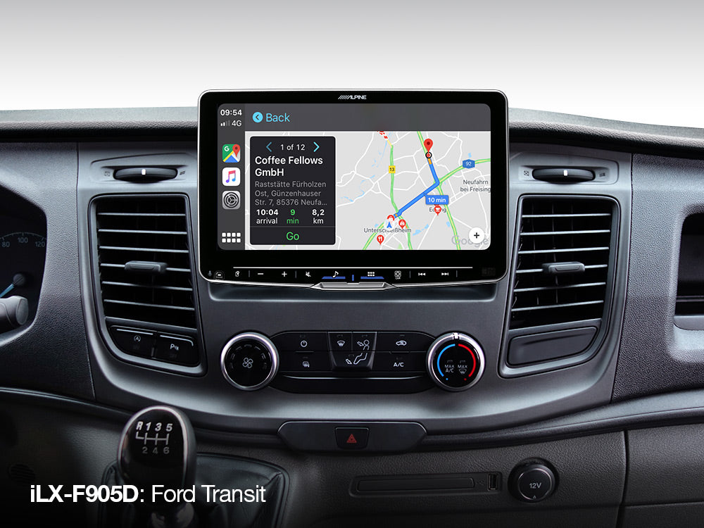 Alpine iLX-F905D Halo9 9” Floating Touchscreen DAB Bluetooth CarPlay Android Spotify Waze HDMI Reverse Camera & Adapter