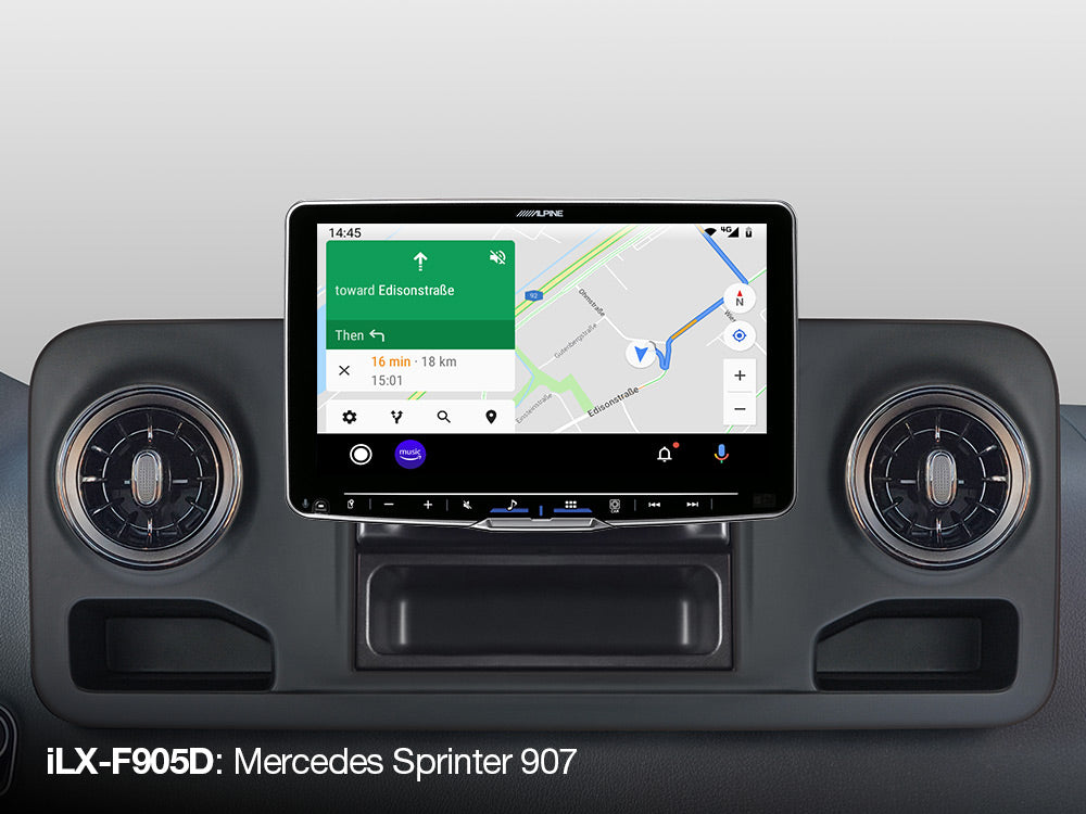 Alpine iLX-F905D Halo9 9” Floating Touchscreen DAB Bluetooth CarPlay Android Spotify Waze HDMI Reverse Camera & Adapter