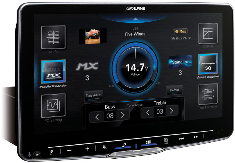 Alpine iLX-F905D Halo9 9” Floating Touchscreen DAB Bluetooth CarPlay Android Spotify Waze HDMI Reverse Camera & Adapter