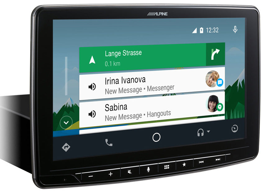 Alpine INE-F904DC Floating 9" Motorhome and commercial Sat Nav Apple CarPlay Android Auto Bluetooth DAB