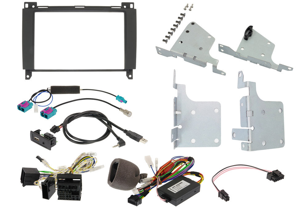 Mercedes Vito 8-inch Installation Kit with CAN Interface and Steering Wheel Control Double Din Facia Fitting Kit Alpine KIT-802-447