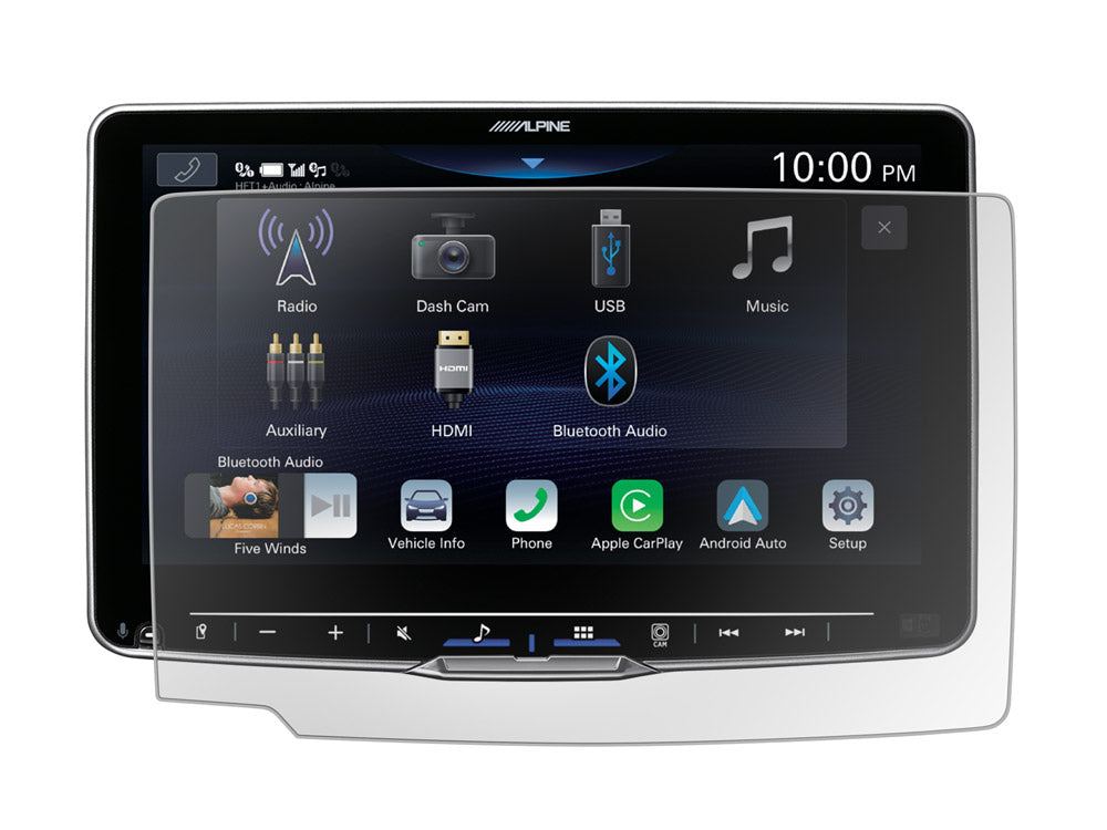Alpine KTX-HF9DA Anti-reflector screen protector for Alpine Halo9 touchscreen radios