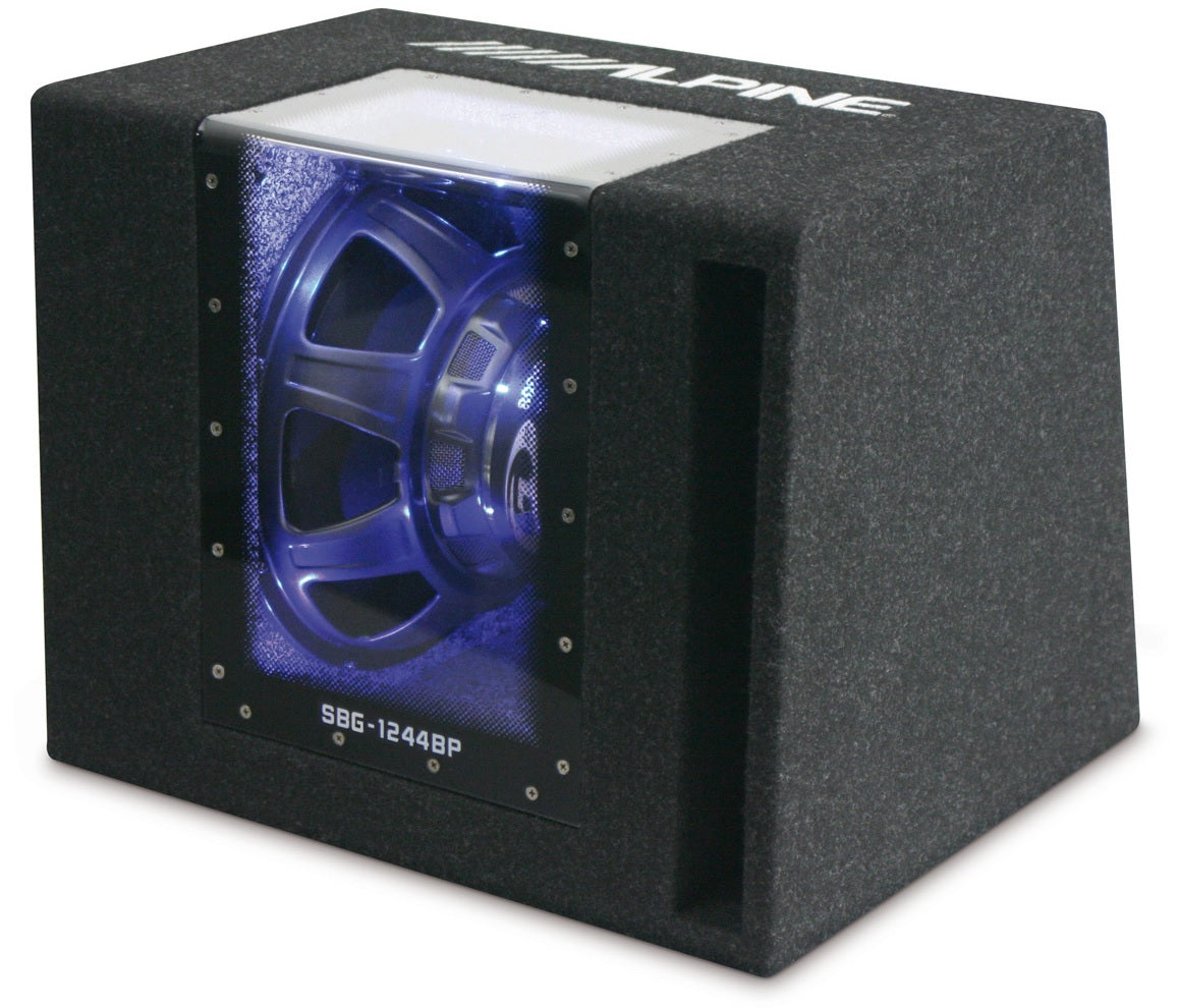 Alpine SBG1244BP Ready to use Band Pass 12" Subwoofer with enclosure
