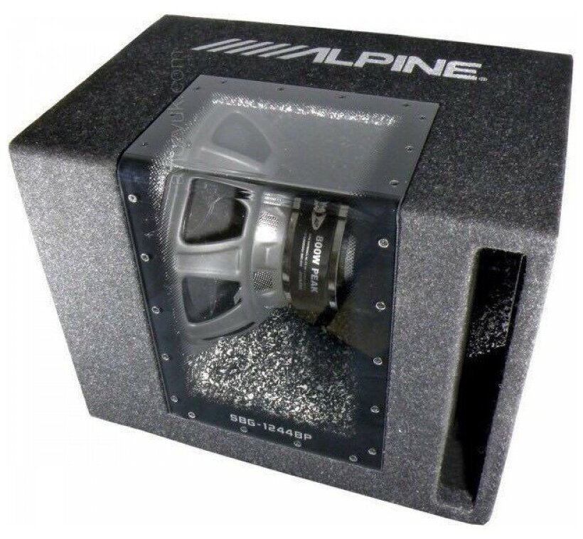 Alpine SBG1244BP Ready to use Band Pass 12" Subwoofer with enclosure