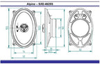 Alpine SXE-4625S 4"X6" (10X15CM) 150W 2-way Car Speakers