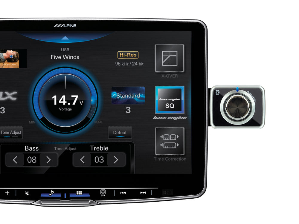 Alpine RUE-BK01 Wireless Volume Controller for iLX-F905D, iLX-F115D, iLX-705D and i905D-F