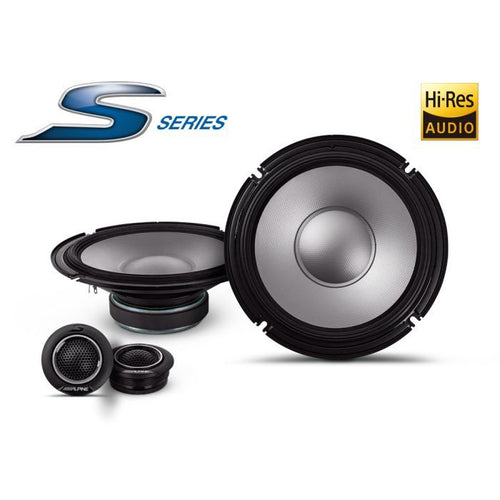 Alpine S2-S80C  8" S-Series 2-way 520W Peak (170W RMS) Component Speaker System