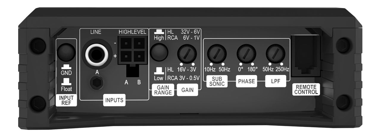 Helix Amplify 201 X-Over Subwoofer Amplifier with Crossover Mono Sub Amp